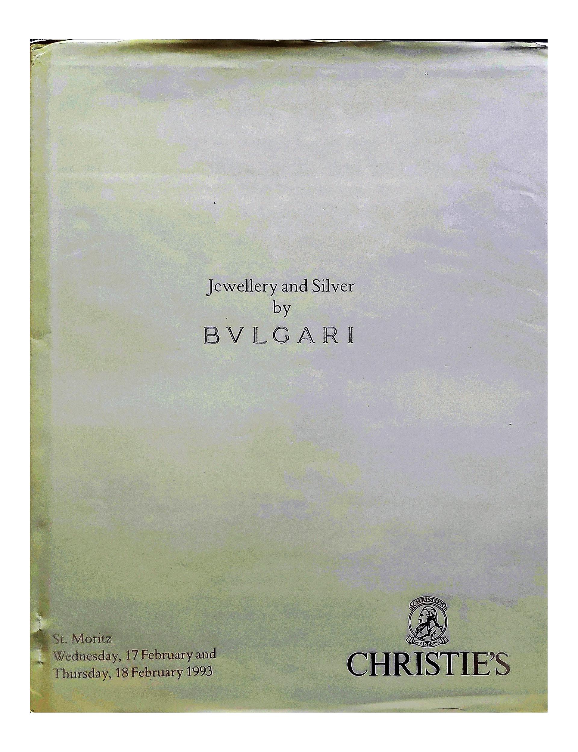 Jewellery And Silver By Bulgari 1993 Chirstie's St. Moritz