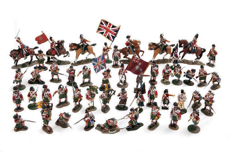 Ensemble Tradition 21 Figurines Ecossaises XIXe Siècle (Bon état)
